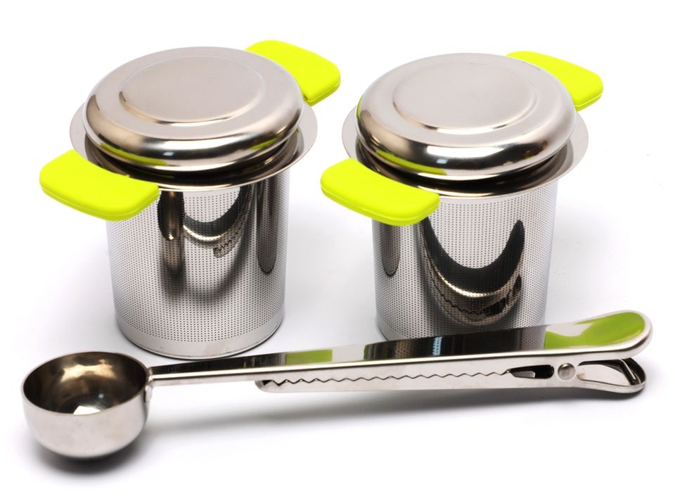 Loose Tea Infuser SET With Two Infuser And One Metal Tea Spoon- Stainless Steel tea set