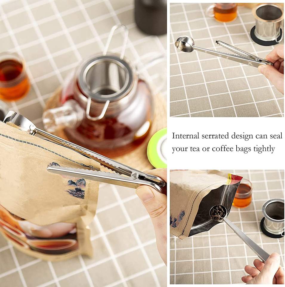 18/8 Stainless Steel Tea Filter Infuser Set Extra Fine Mesh Strainer Tea Brewing Basket with Tea Scoop