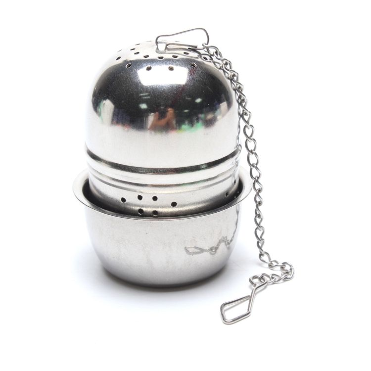 Stainless Steel Egg Shape Loose Leaf Tea Infuser with Chain