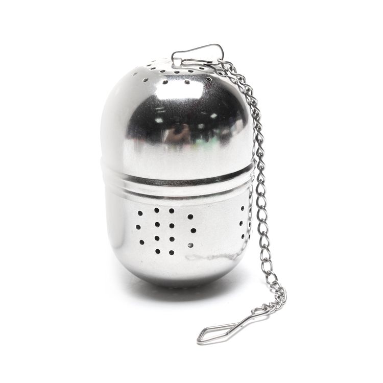 Stainless Steel Egg Shape Loose Leaf Tea Infuser with Chain