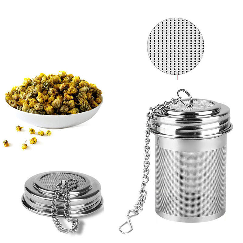 Stainless Steel Tea Infuser Strainer Leaf Spice Herbal Reusable Mesh Filter Home Kitchen Accessories