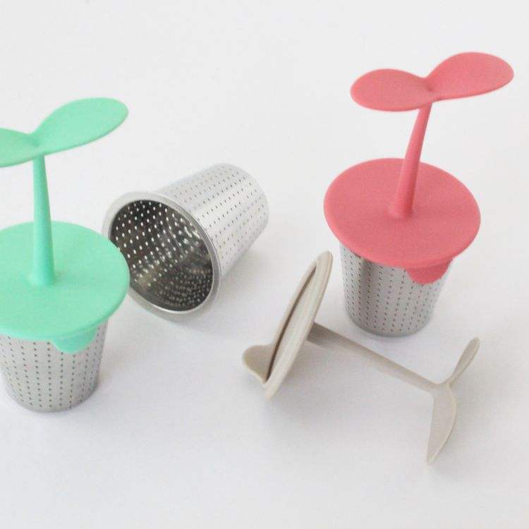 304 Stainless Steel Tea Infuser Tea Strainer Extra Fine Mesh Tea Infuser with Drip Tray