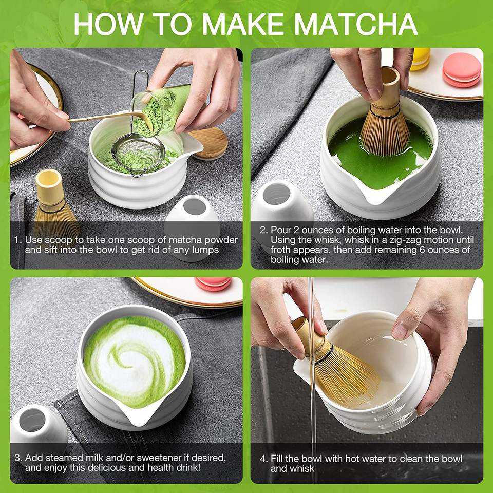5 PCS Matcha Tea Set For Matcha Tea Ceremony