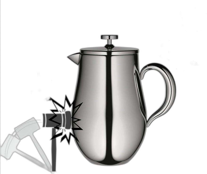 Stainless steel double wall Cafetiere French Press Coffee Maker