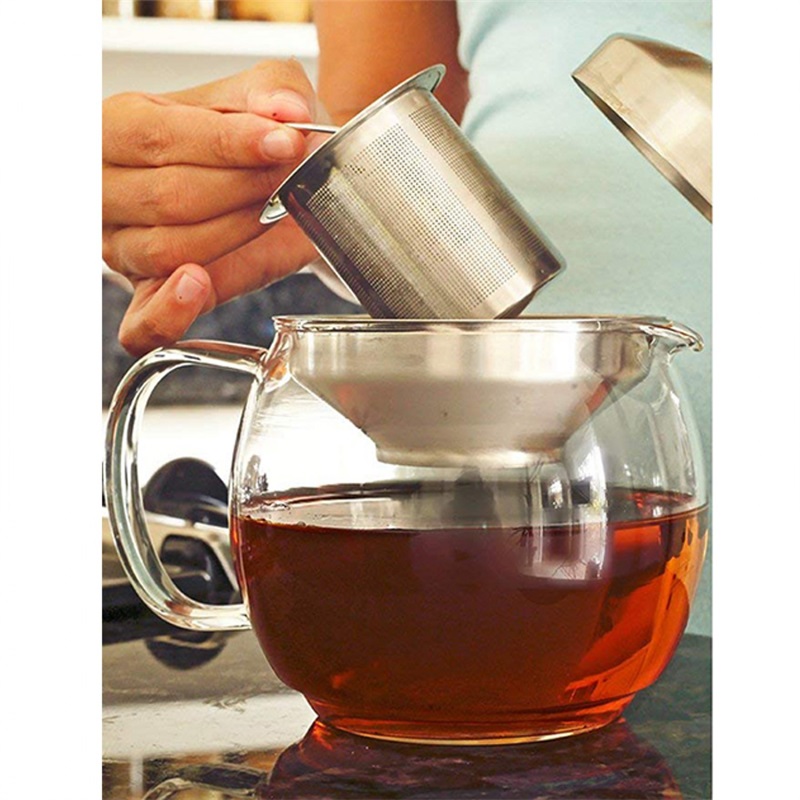 Tea Pot and Tea Infuser Set - Glass Tea Maker Infusers Holds 3-4 Cups Loose Leaf Iced Blooming or Flowering Tea Filter