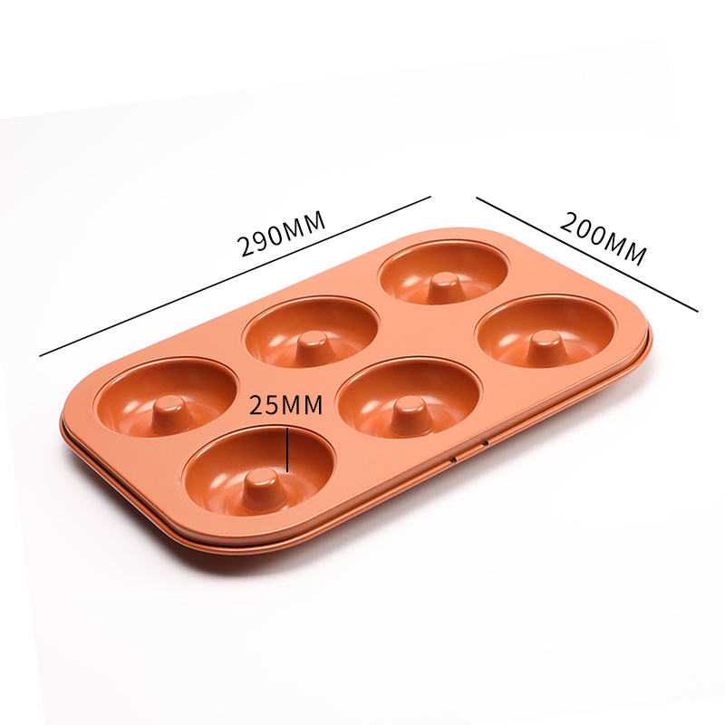 6 Cups Muffin Pan Set Non-Stick Cupcake Baking Pan Carbon Steel Muffin Tins Baking Tray for Cakes