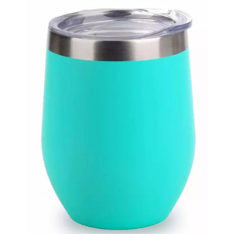 hot sale double wall stainless steel egg shaped vacuum insulated beer tumbler water cup wine tumbler with lid