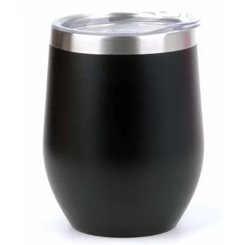 hot sale double wall stainless steel egg shaped vacuum insulated beer tumbler water cup wine tumbler with lid