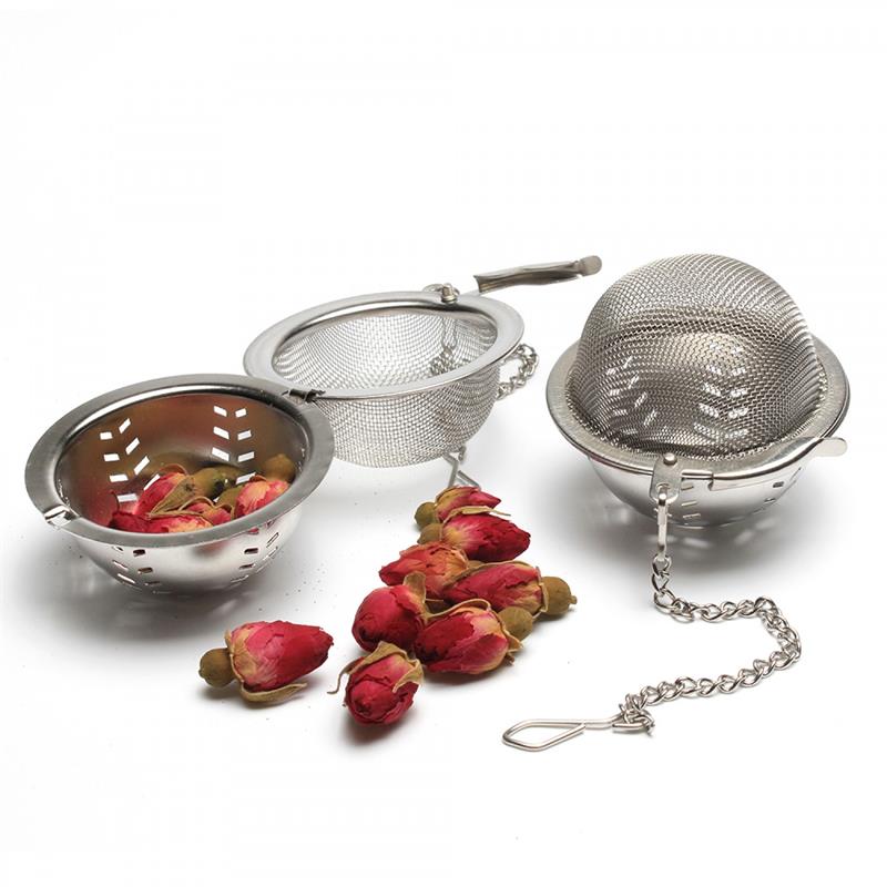 5.0 Stainless Steel Mesh Tea Ball Tea Strainer With Chain