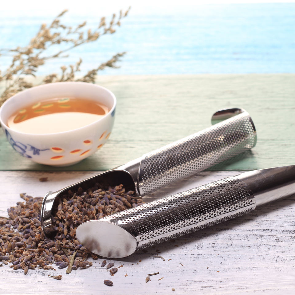 Stainless Steel Flower Tea Stick Infuser Loose Leaf Tea Tube Filter