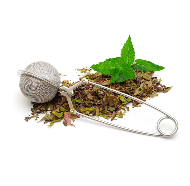 Stainless Steel Mesh Strainer Metal Tea Infuser With Long Handle