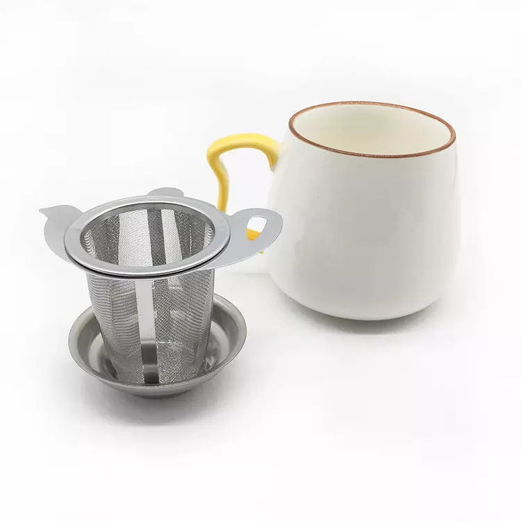 Stainless Steel Mesh Tea Strainer Metal Teapot Shape Tea Strainer For Mug