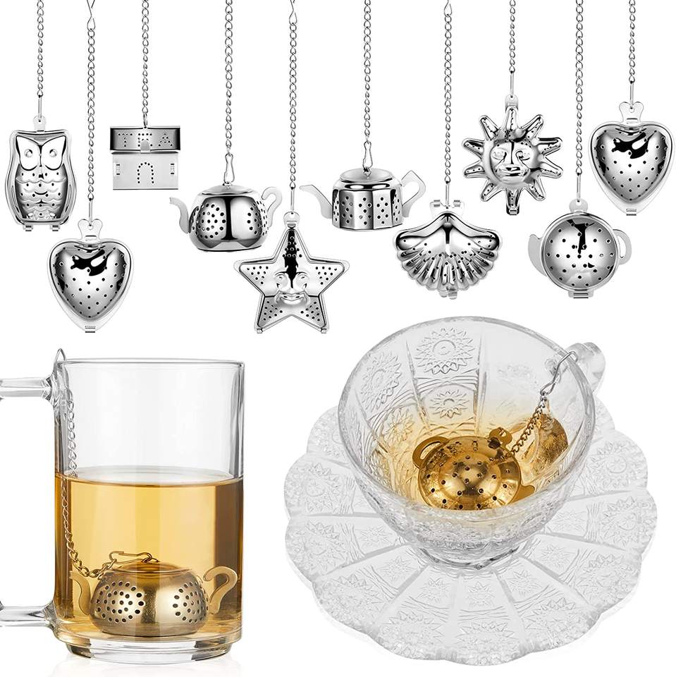 Hot selling metal tea filter nature herbal loose leaf tea infuser for cup mug