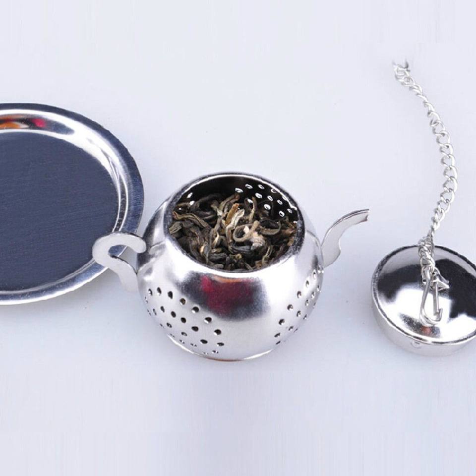 Wholesale Teapot Pot Shape Stainless Steel Leaf Tea Infuser Filter Strainer