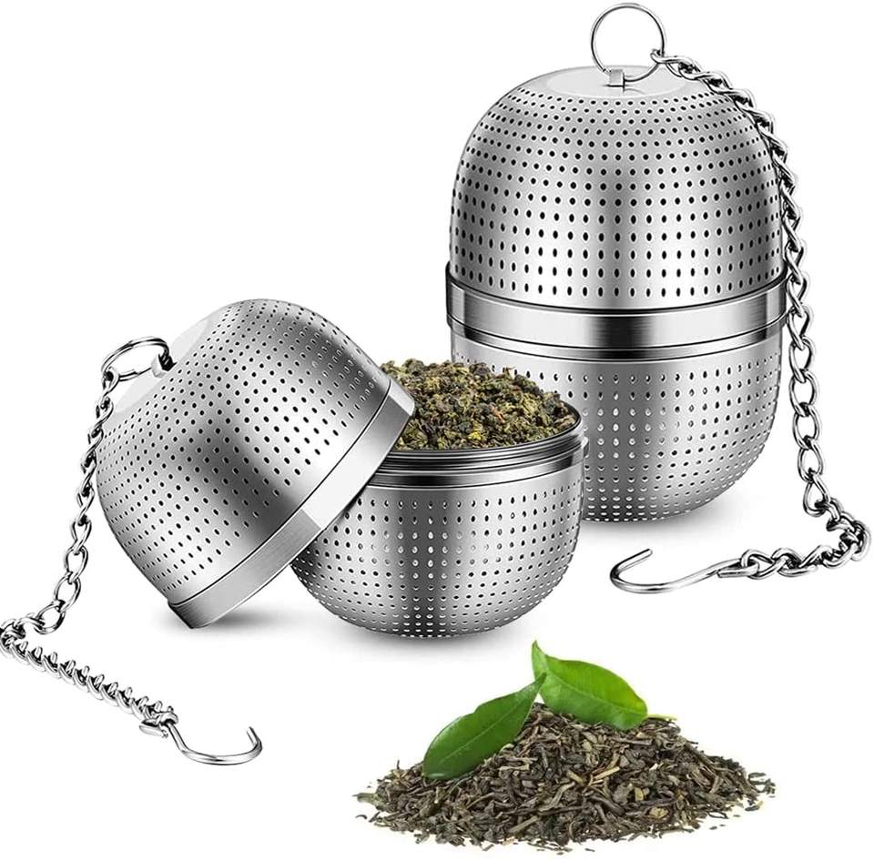 Fine Mesh 304 Stainless Steel Tea Diffuser Infuser Strainers Ball for Loose Leaf Spices