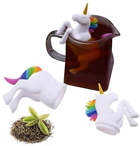 Tea-Bag-Loose-Silicone-Food-Grade-Spice-Filter-Unicorn-Shape-Tea-Infuser-Strainers