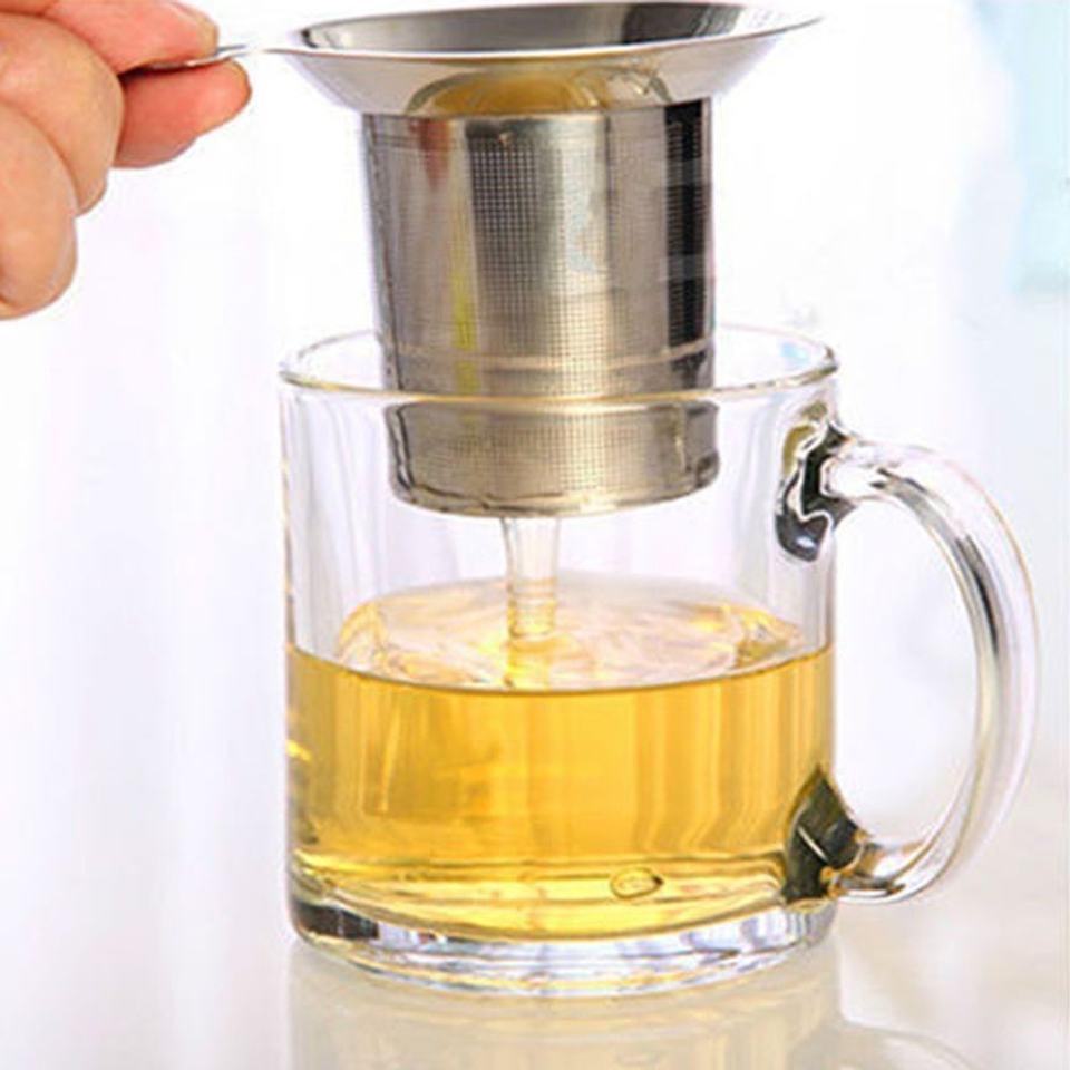 Hot Reusable Loose Tea Stainless Steel Infuser Leaf Filter Mesh Tea Strainer
