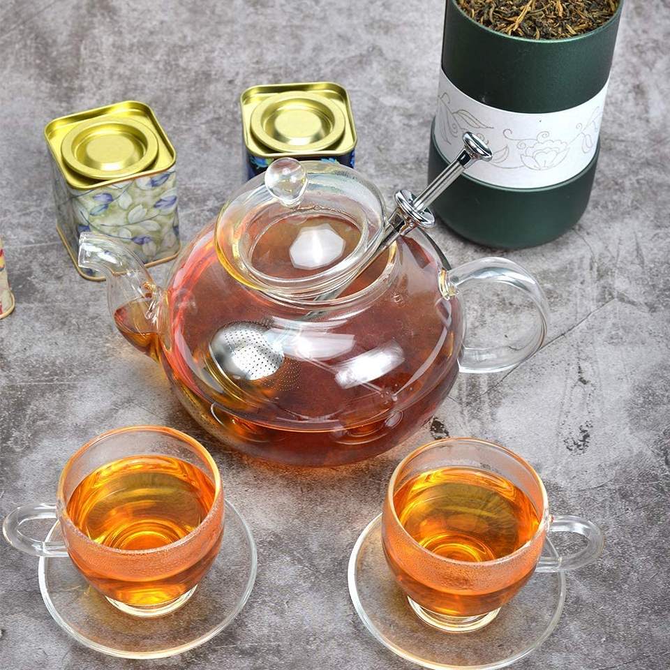 Long Handle Stainless Steel Tea Strainers Tea Interval Diffuser Infuser Filter for Teapot