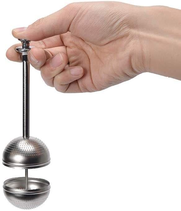 Long Handle Stainless Steel Tea Strainers Tea Interval Diffuser Infuser Filter for Teapot