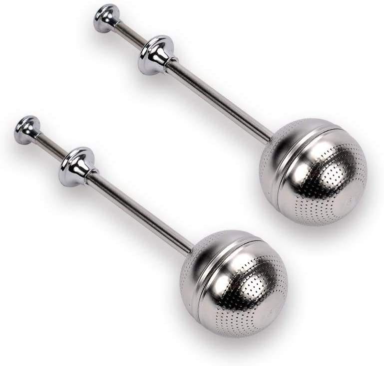 Long Handle Stainless Steel Tea Strainers Tea Interval Diffuser Infuser Filter for Teapot
