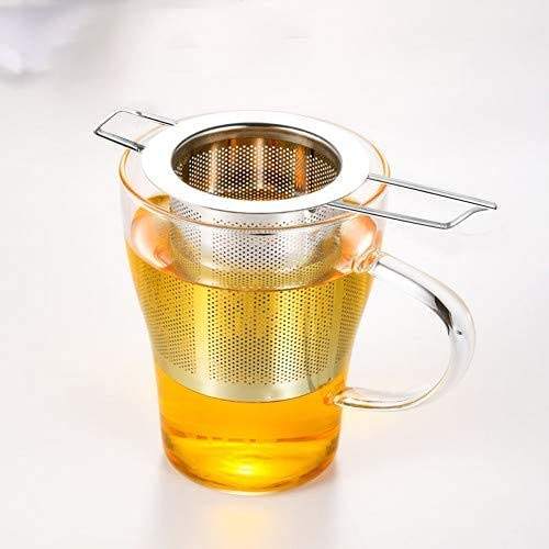 Extra Fine Tea Infuser Stainless Steel Tea Strainer Filter Tea Steeper Diffuser with Long Folding Handles
