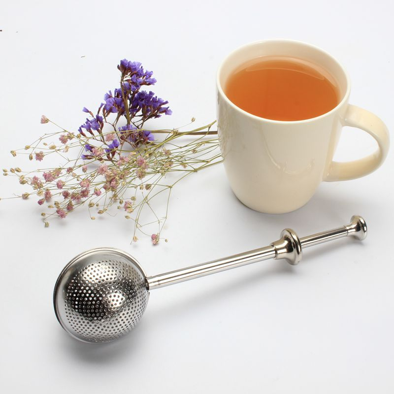 Tea Infuser Stainless Steel Fine Hole Loose Tea Leave Tea Infuser with Spring Handle