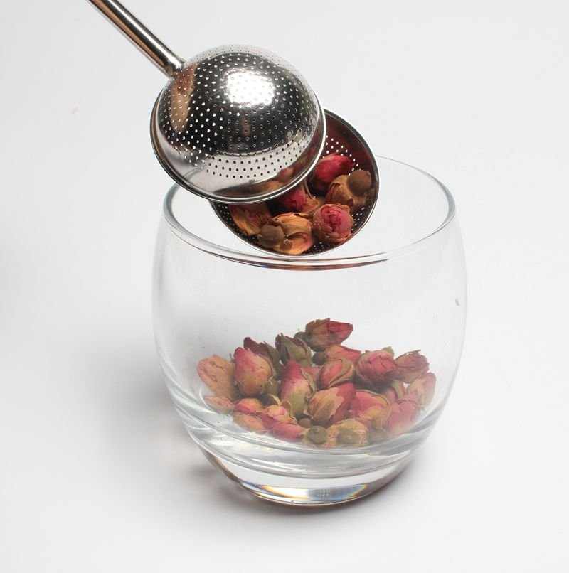 Tea Infuser Stainless Steel Fine Hole Loose Tea Leave Tea Infuser with Spring Handle