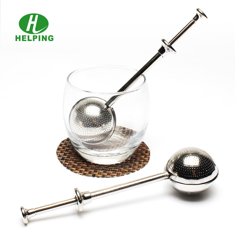 Tea Infuser Stainless Steel Fine Hole Loose Tea Leave Tea Infuser with Spring Handle