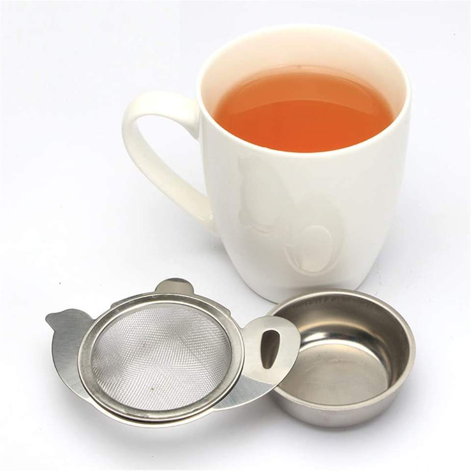 Stainless Steel Food Grade Tea Strainers Loose Tea Leaf Filter with Bowls