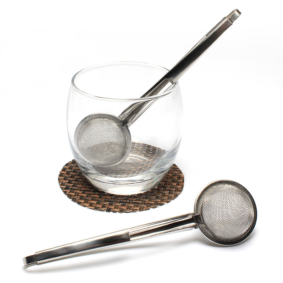 Safe Food Grade 304 Stainless Steel Extra Fine Mesh Tea Ball Tea Strainer With Handle