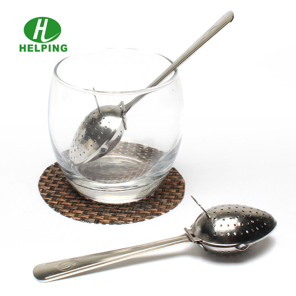 Custom Wholesale Silver 304 Stainless Steel Tea Infuser Coffee Spice Tea Filter
