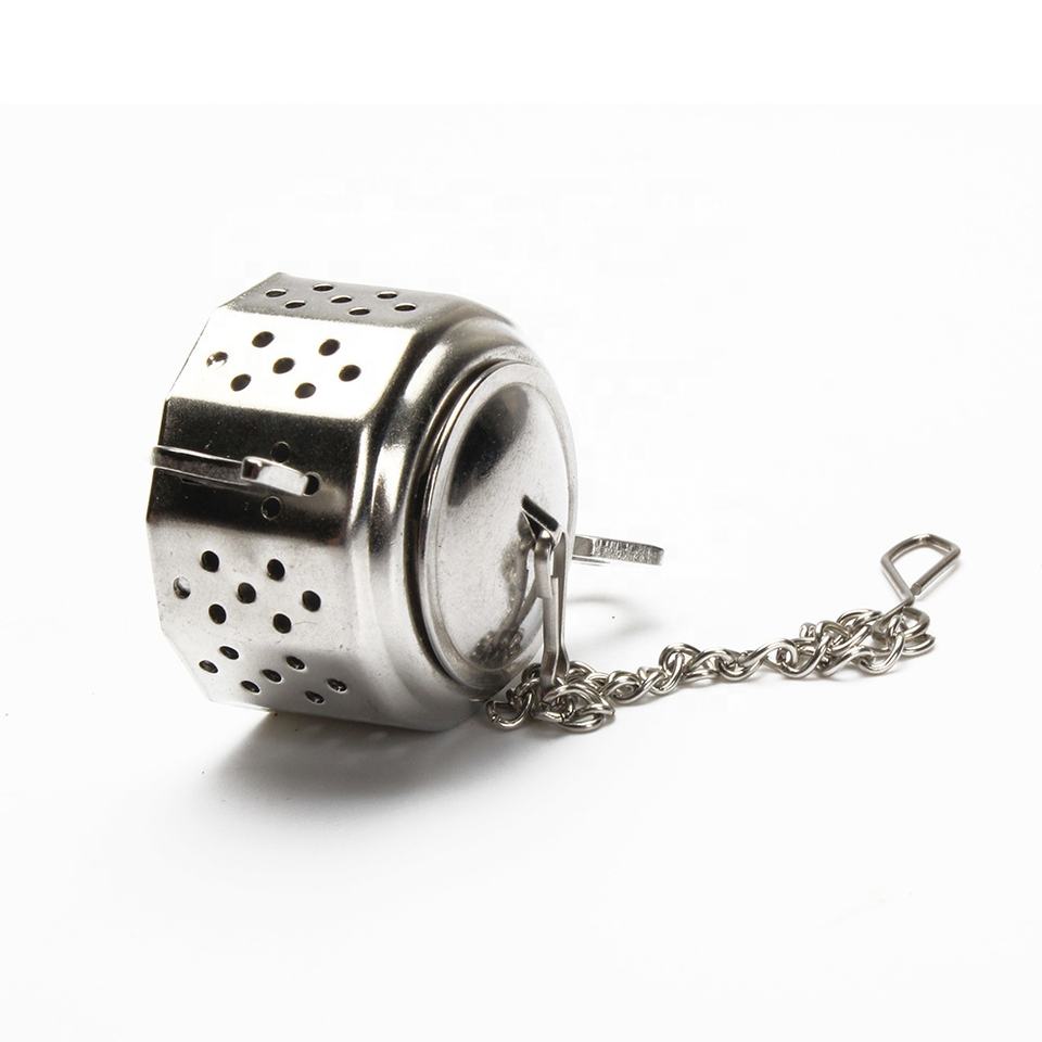 Hot Selling Teapot Shape Stainless steel Tea Infuser Strainer with Chain Holder