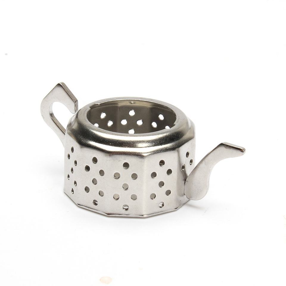 Hot Selling Teapot Shape Stainless steel Tea Infuser Strainer with Chain Holder