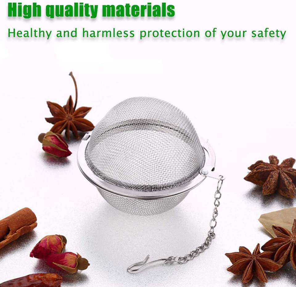 Quality 6.5cm tea ball egg infuser decoration with chain