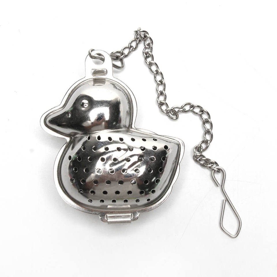 Mini Stainless Steel Tea Infuser Metal Strainer Duck Shape