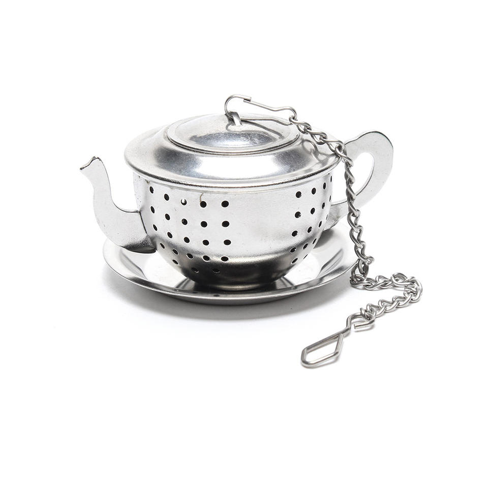 Hot Selling Little Teapot Shape Metal Tea Ball Strainer Lover Gift