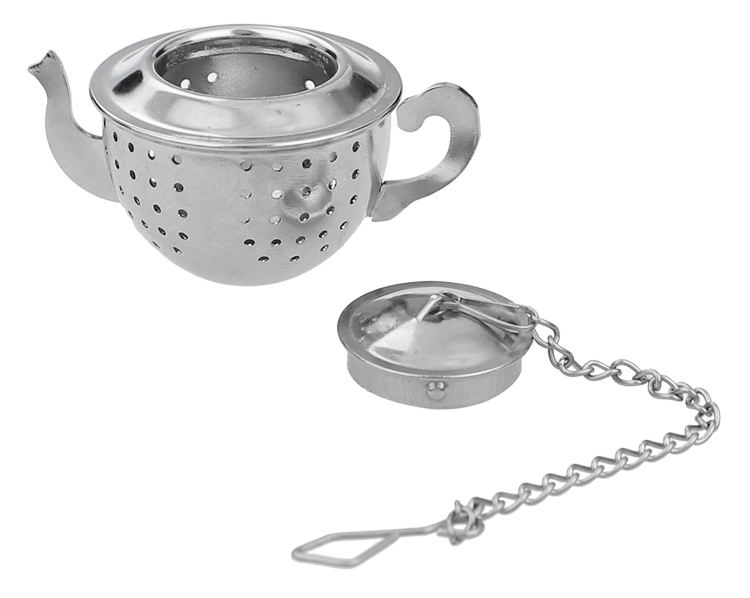 Hot Selling Little Teapot Shape Metal Tea Ball Strainer Lover Gift