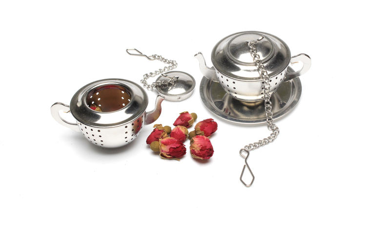 Hot Selling Little Teapot Shape Metal Tea Ball Strainer Lover Gift