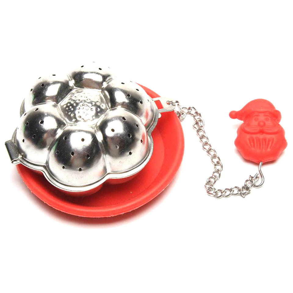 Lovely Funny Pumpkin Flower Shape Convenient Tea Sieve Strainer Gift