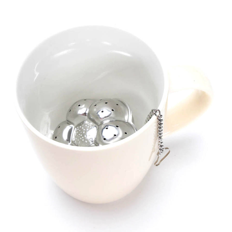 Lovely Funny Pumpkin Flower Shape Convenient Tea Sieve Strainer Gift