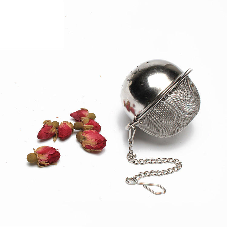 Hot selling 5.0cm stainless steel tea ball infuser with mesh for loose tea leave