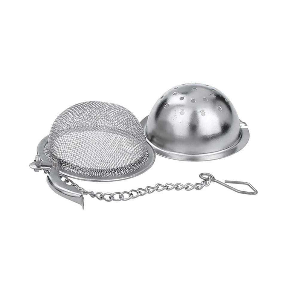 Hot selling 5.0cm stainless steel tea ball infuser with mesh for loose tea leave