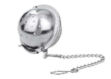 Hot selling 5.0cm stainless steel tea ball infuser with mesh for loose tea leave