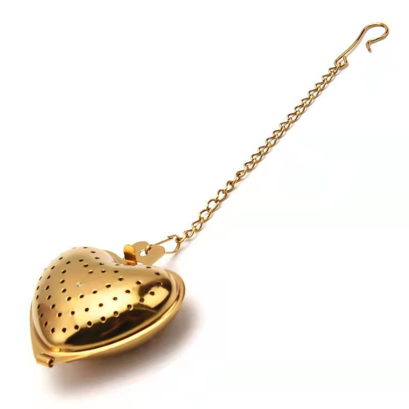 Stainless Steel Creative Tea Infuser Metal Heart Shape Reusable Tea Coffee Filter Strainer Teapot Accessory Kitchen Gadget Tool