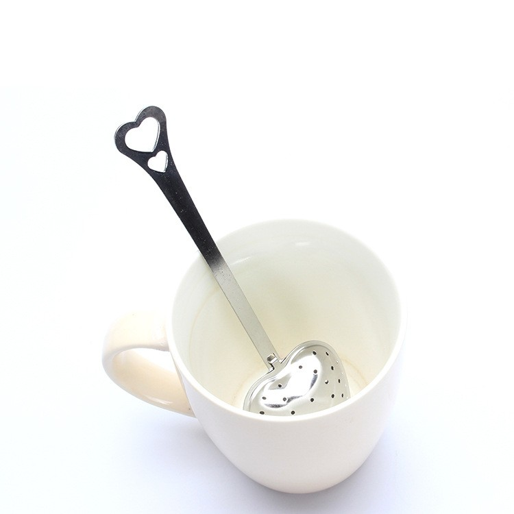 New Design Food Grade Stainless Steel Heart Shape Tea Infuser and Tea Filter Wedding Gift