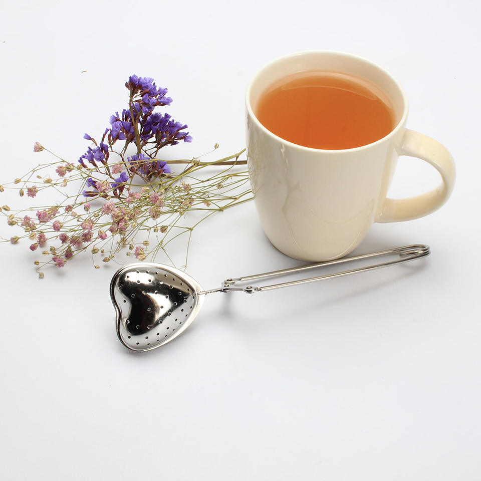 Heart Shape Stainless Steel Tea Sieve Strainer Accessory