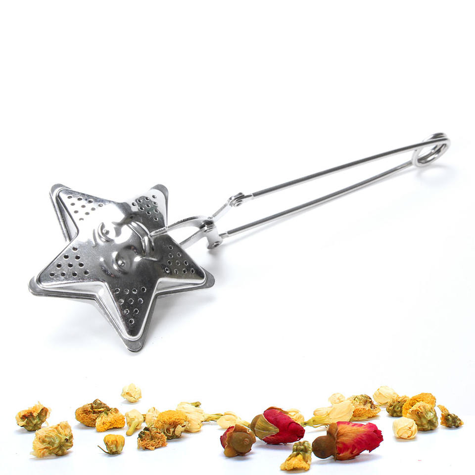 Star Shape Stainless Steel Tea Filter Infuser with Handle