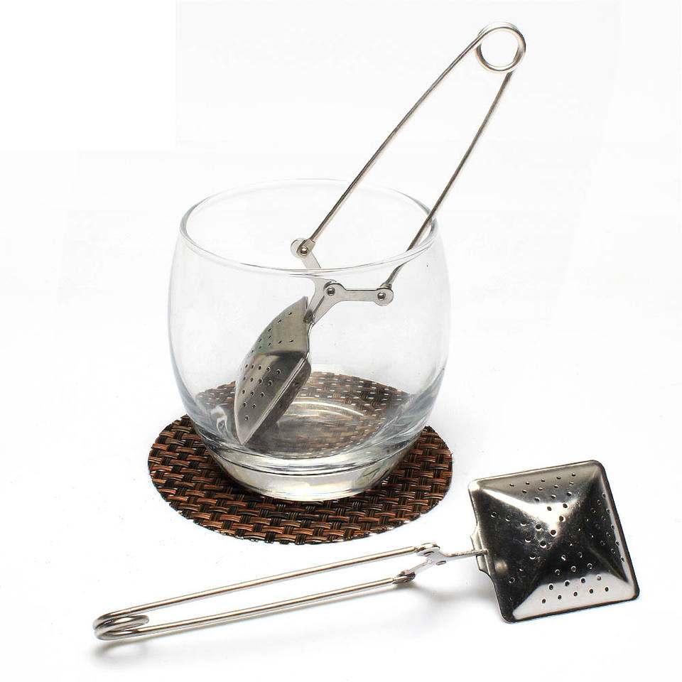 Snap handle Square shape tea infuser stainless steel 18/8 Tea filter Infuser