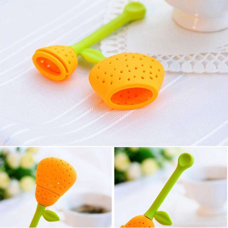 Wholesale Pear Shape Silicone Tea Bag Leaf Filter Diffuser Loose Tea Infuser Strainer Teaware Teapot Accessory