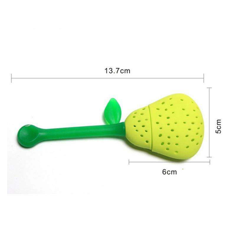 Wholesale Pear Shape Silicone Tea Bag Leaf Filter Diffuser Loose Tea Infuser Strainer Teaware Teapot Accessory